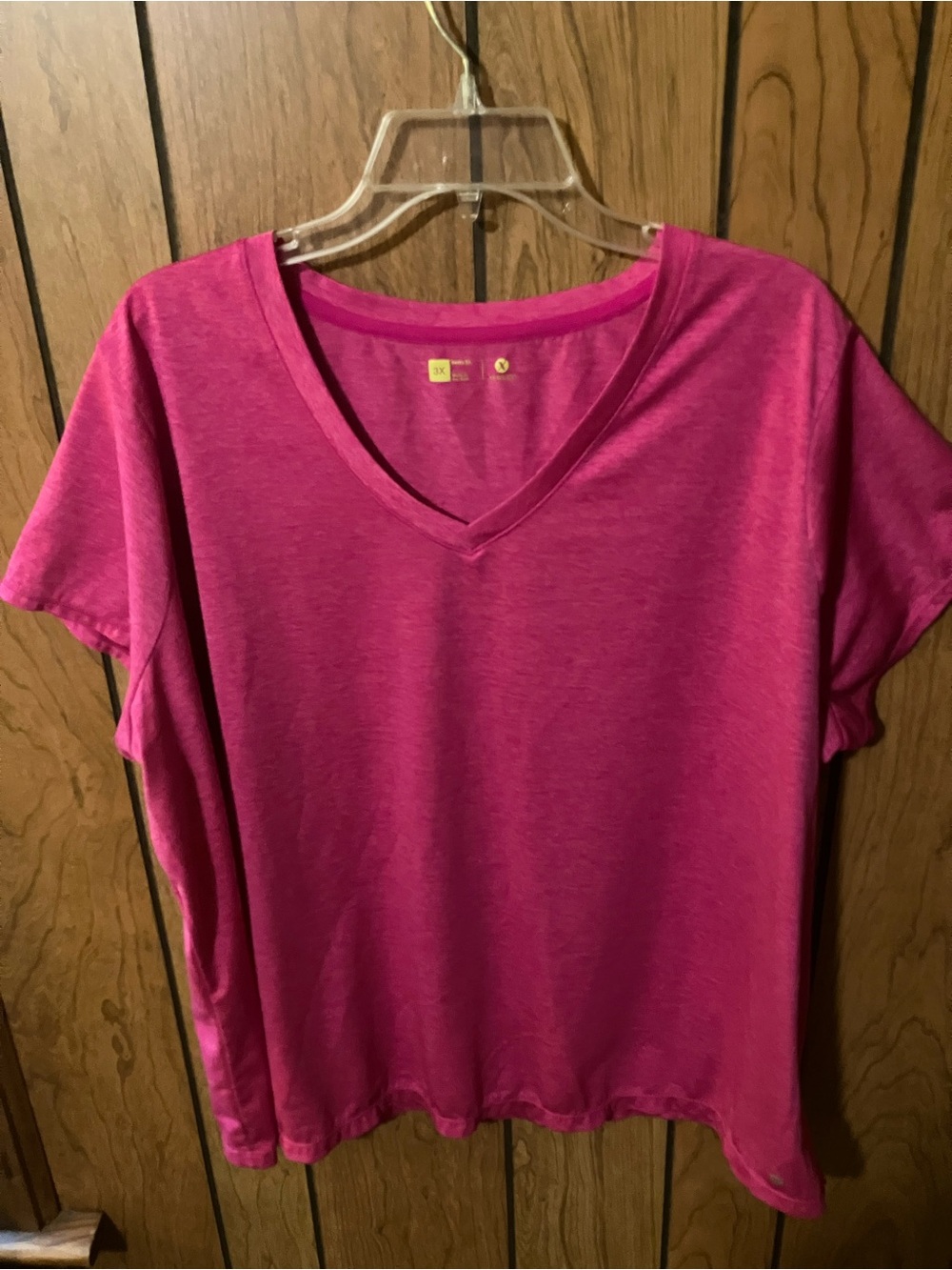 Women's V-Neck Short Sleeve Top active top by Xersion 3x